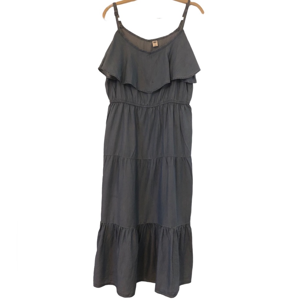 Spaghetti strap denim dress